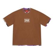 Gelaagd Bruin Katoenen T-shirt Supreme , Brown , Heren