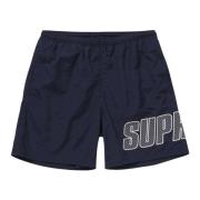 Navy Logo Zwemshorts Limited Edition Supreme , Blue , Heren