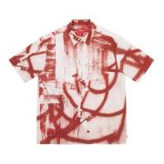 Beperkte Oplage Christopher Wool Rood Shirt Supreme , Red , Heren