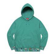 Beperkte oplage iconen hoodie donker aqua Supreme , Green , Heren