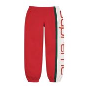 Beperkte Oplage Rode Paneel Sweatpant Supreme , Red , Dames