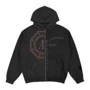 Beperkte oplage Split Logo Zip Up Hoodie Travis Scott , Black , Heren