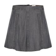 Klassieke A-lijn Rok Medium Grey Wash My Essential Wardrobe , Gray , D...