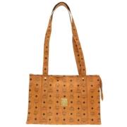 Pre-owned Fabric totes MCM Pre-owned , Brown , Dames