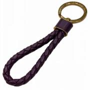 Pre-owned Leather key-holders Bottega Veneta Vintage , Purple , Dames