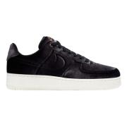 Premium Velours Zwart Air Force 1 Nike , Black , Heren