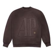 Beperkte oplage Logo Crewneck Bruin Travis Scott , Brown , Heren