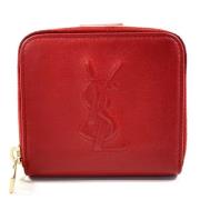 Pre-owned Leather wallets Yves Saint Laurent Vintage , Red , Dames