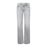 Stijlvolle Bookie Heel Jeans Mother , Gray , Dames