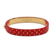 Pre-owned Fabric bracelets Louis Vuitton Vintage , Red , Dames