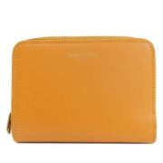 Pre-owned Leather wallets Yves Saint Laurent Vintage , Yellow , Dames