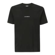 Bedrukt Logo T-shirt C.p. Company , Black , Heren