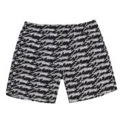 Signature Script Logo Water Short Black Supreme , Multicolor , Heren