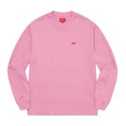 Roze Small Box Longsleeve Tee Supreme , Pink , Heren