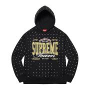 Beperkte Oplage Rhinestone Hoodie Zwart Supreme , Black , Heren