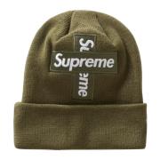 Limited Edition Cross Box Logo Beanie Supreme , Green , Unisex