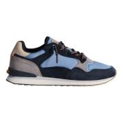 Leren Sneakers met Memory-Foam Voering Hoff , Blue , Heren