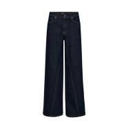 Panel Pant Dark Denim Stijlvolle Broek Co'Couture , Blue , Dames