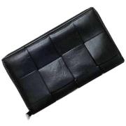 Pre-owned Leather wallets Bottega Veneta Vintage , Black , Dames