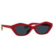 Stijlvolle zonnebril Jacquemus , Red , Dames