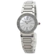 Pre-owned Stainless Steel watches Bvlgari Vintage , White , Dames