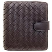 Pre-owned Leather wallets Bottega Veneta Vintage , Brown , Dames