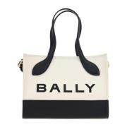 Contrast Mini Leren Handtas Bally , White , Dames