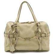 Pre-owned Fabric gucci-bags Gucci Vintage , Beige , Dames