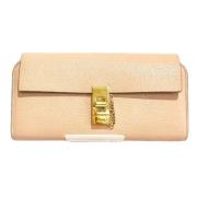 Pre-owned Leather wallets Chloé Pre-owned , Beige , Dames