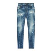 Tidy Biker Jeans Dsquared2 , Blue , Heren