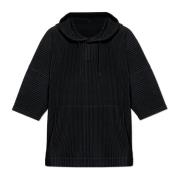 Geplooide sweatshirt van Homme Plisse Issey Miyake , Black , Heren