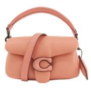 Pre-owned Leather handbags Coach Pre-owned , Pink , Dames