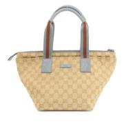 Pre-owned Canvas gucci-bags Gucci Vintage , Beige , Dames