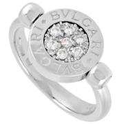 Pre-owned White Gold rings Bvlgari Vintage , Gray , Dames