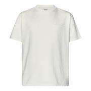 Wit T-shirt met Tone-on-tone Logo Autry , White , Heren