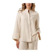 Scandinavische Stijl Isabelmd Shirt Modström , Beige , Dames