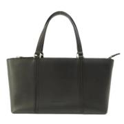 Pre-owned Leather handbags Burberry Vintage , Black , Dames