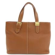 Pre-owned Leather totes Burberry Vintage , Brown , Dames