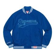 Blauwe Varsity Jack Beperkte Oplage Supreme , Blue , Heren