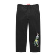 Beperkte oplage Corduroy Chino Pant Zwart Supreme , Black , Dames