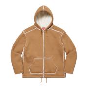 Beperkte oplage Shearling Hooded Jacket Supreme , Beige , Heren