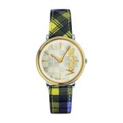 V-Circle The Clans Multicolor Leren Horloge Versace , Multicolor , Dam...