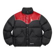 Glitter Yoke Down Puffer Jacket Zwart Supreme , Black , Heren