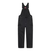 Zwarte Cargo Denim Overalls Beperkte Oplage Supreme , Black , Dames