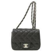 Pre-owned Leather chanel-bags Chanel Vintage , Black , Dames