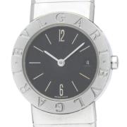 Pre-owned Stainless Steel watches Bvlgari Vintage , Black , Dames