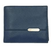 Pre-owned Leather wallets Bvlgari Vintage , Blue , Dames