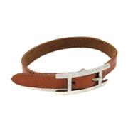 Pre-owned Leather belts Hermès Vintage , Brown , Dames