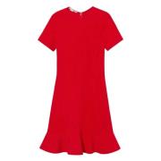 Rode Iconic Midi Jurk Stella McCartney , Red , Dames