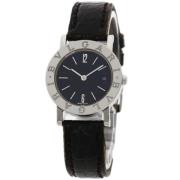 Pre-owned Stainless Steel watches Bvlgari Vintage , Black , Dames